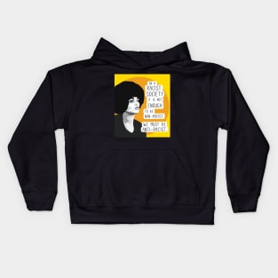 Angela Davis anti-racist quote Kids Hoodie